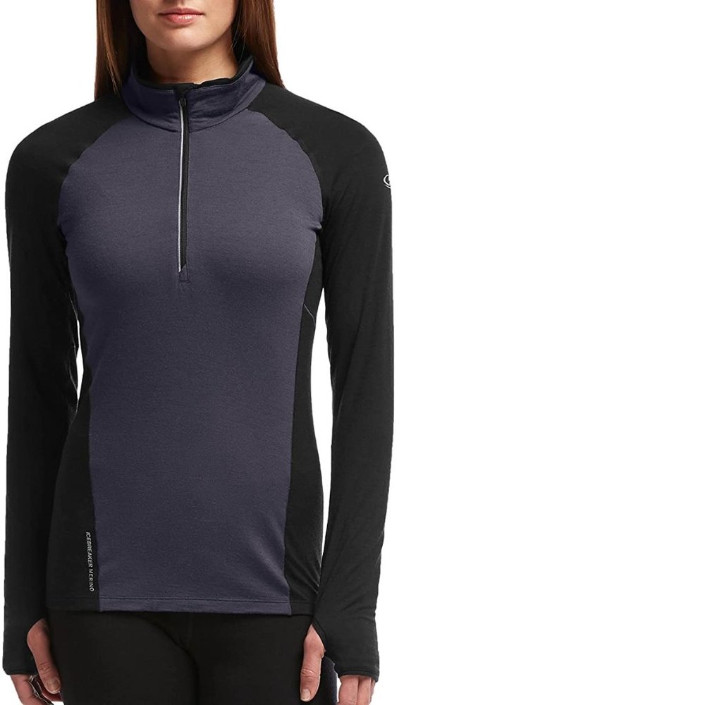 Icebreaker Women's GT Comet Merino Wool Long Sleeve Half Zip Top, Small